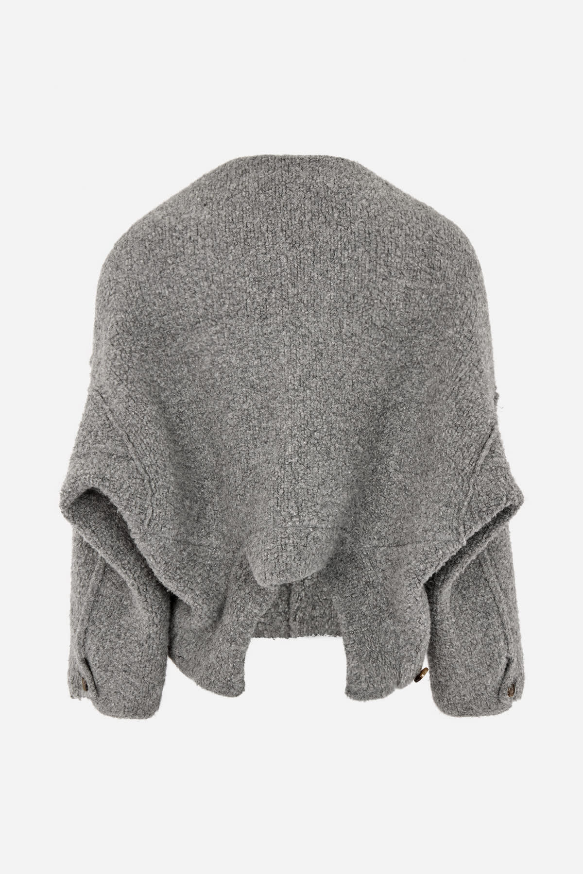 Emel - Sheep knit reverse jacket I Grey melange