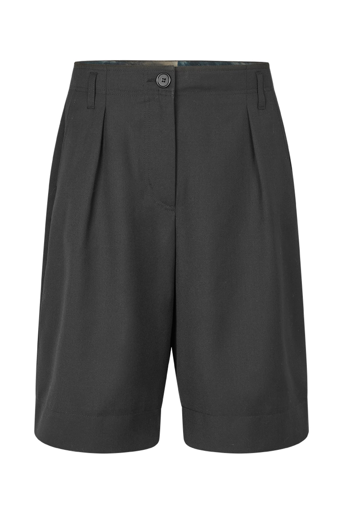 Feliza - Smooth tailoring shorts I Black