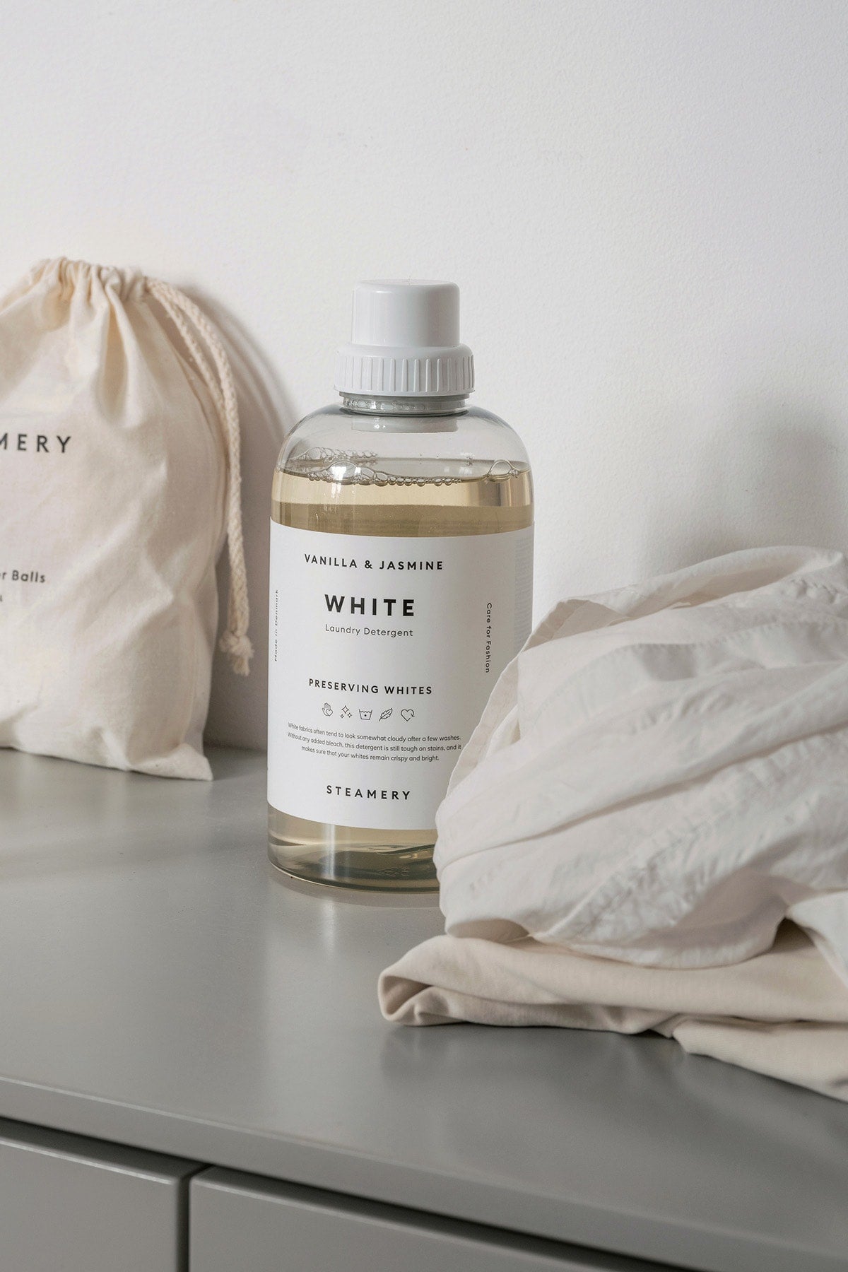 White Laundry Detergent – Steamery I Vanilla & Jasmine