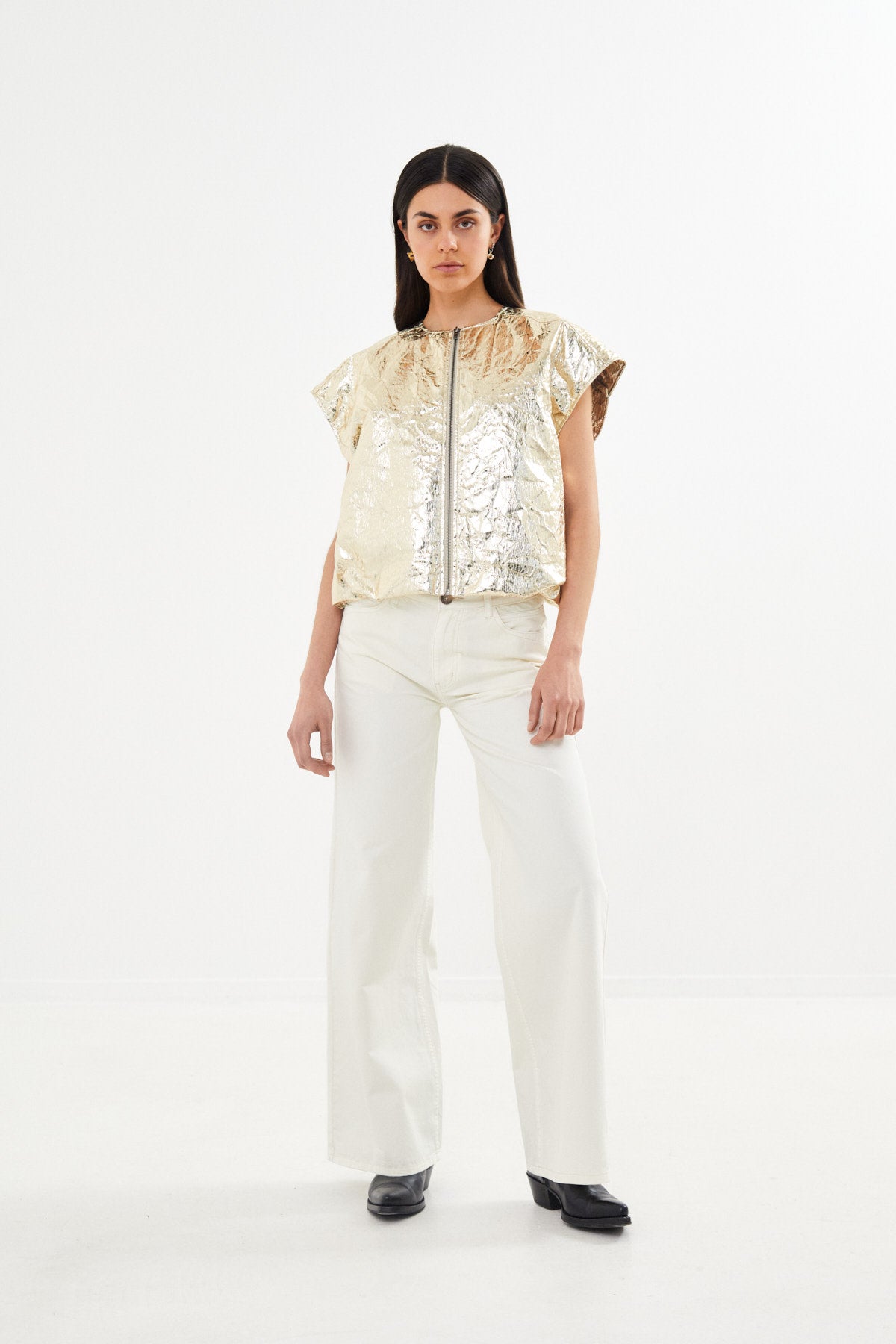 Cracked metal top - Romy I Gold