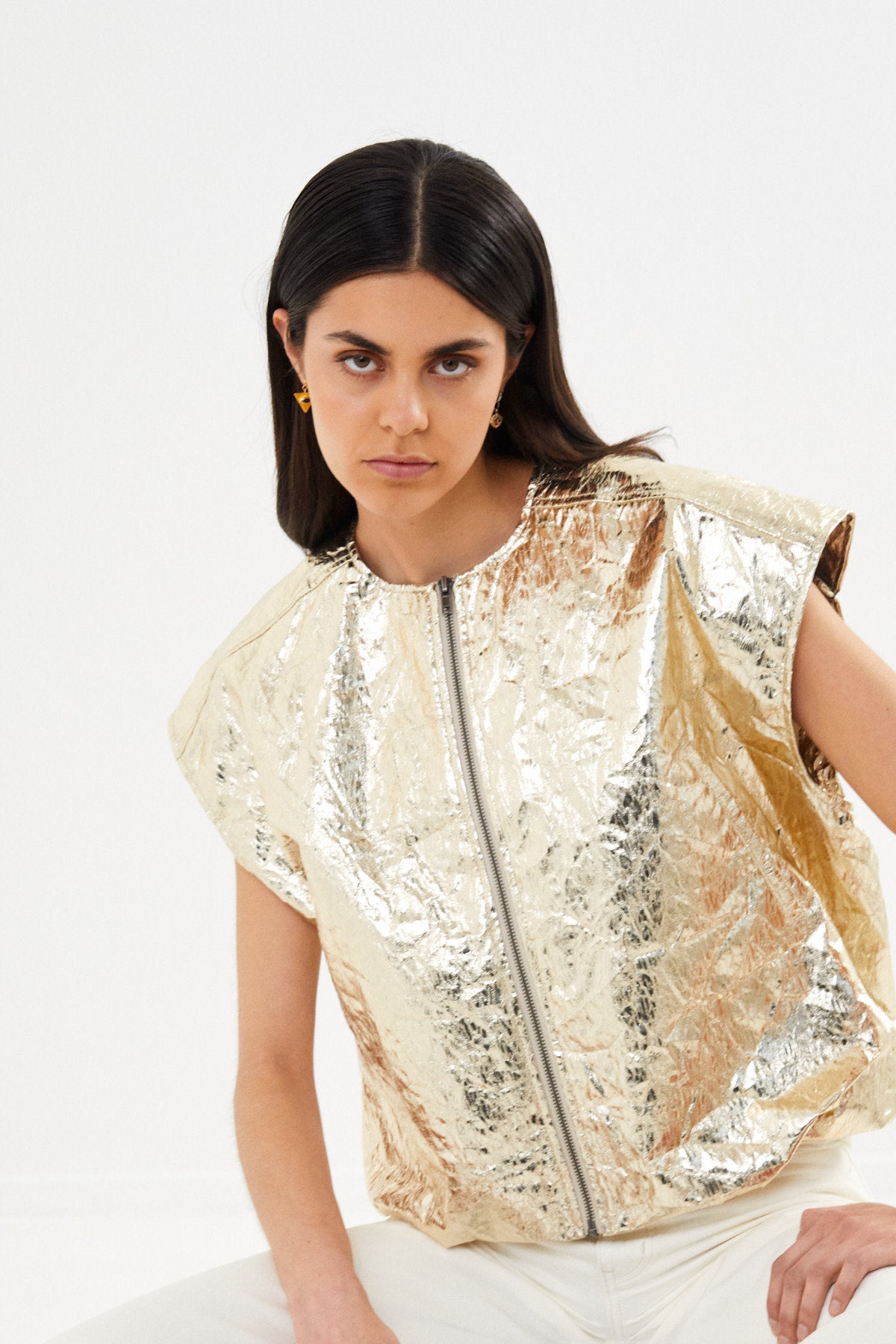 Cracked metal top - Romy I Gold