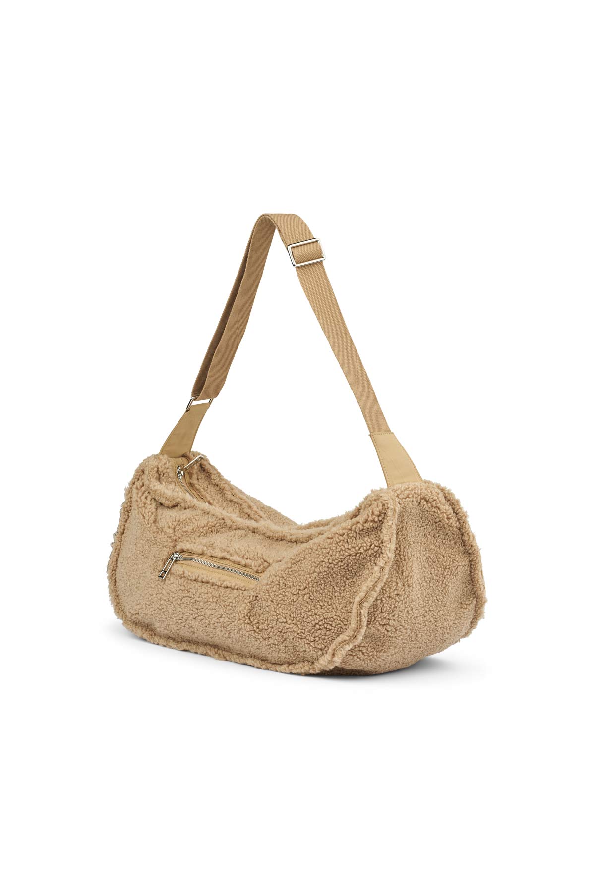 Faux shearling OS bumbag - Kondi I Amber