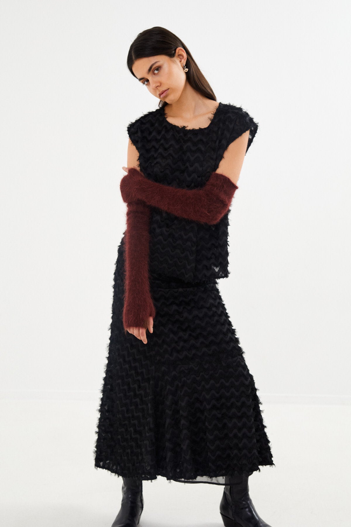 Feathery skirt - Selilja I Black