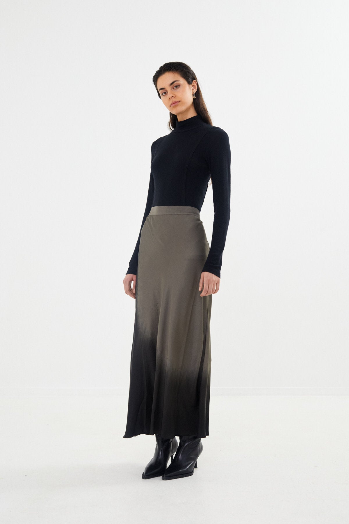 Coastal bias slim skirt - Ellery I Asphalt black