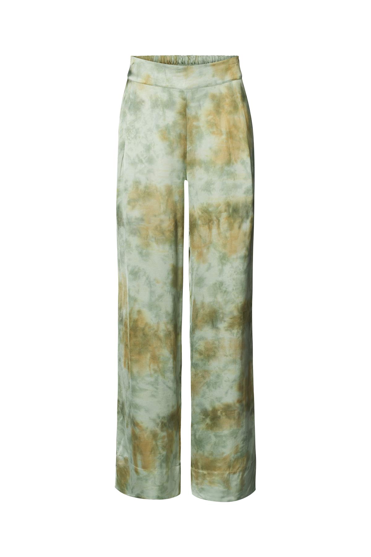 Mixture wide leg pants - Alisa I Seaweed combo