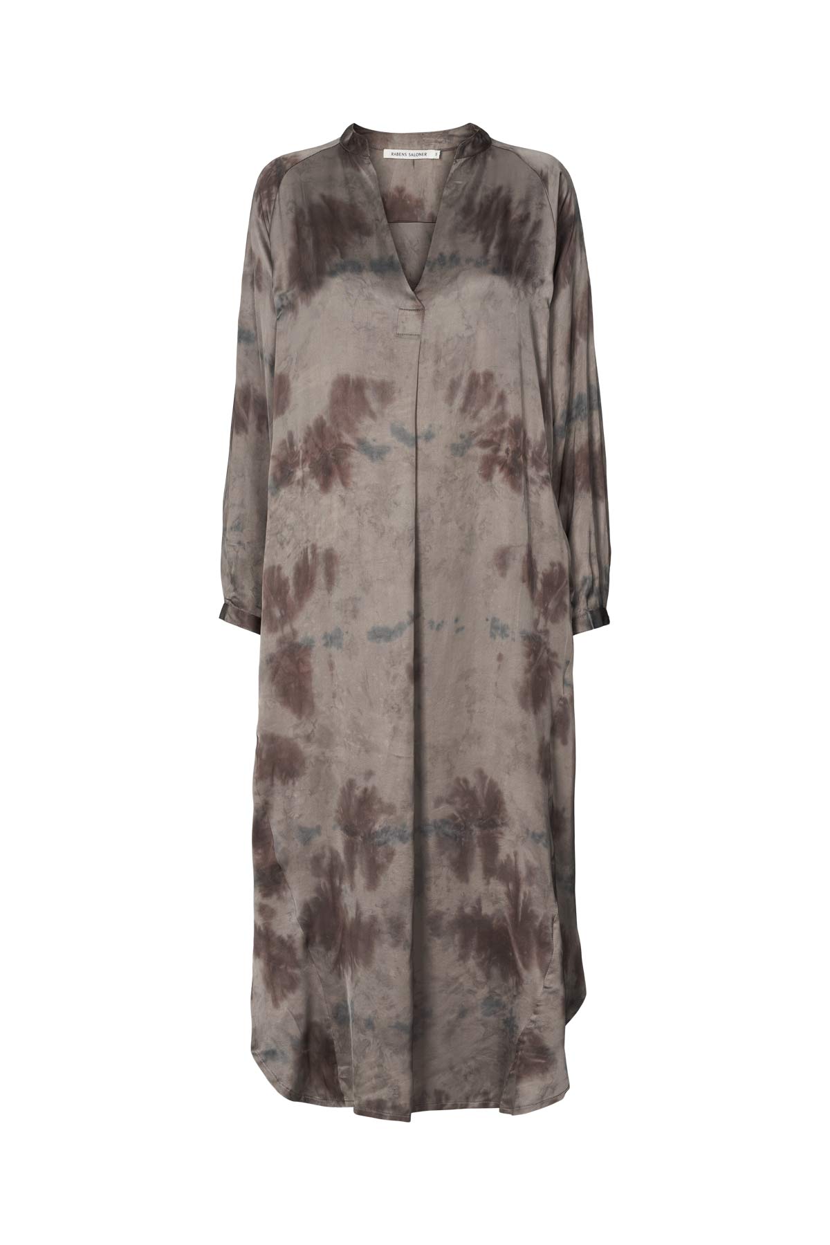 Mixture shirt dress - Houda I Asphalt combo