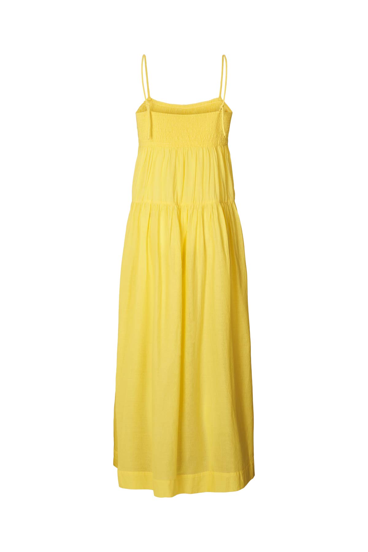 Cotton smock tier dress - Dodo I Sunshine yellow
