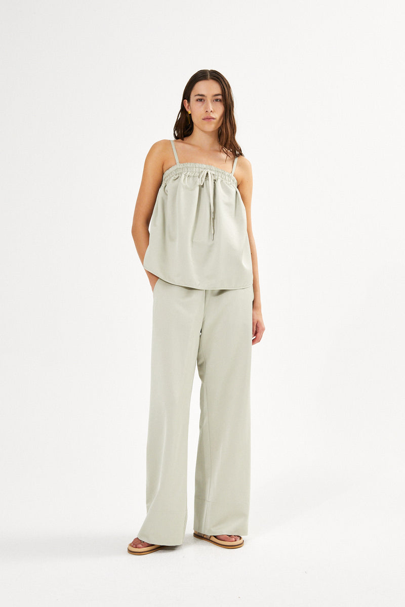 Techno drape bustier - Paris I Acid yellow