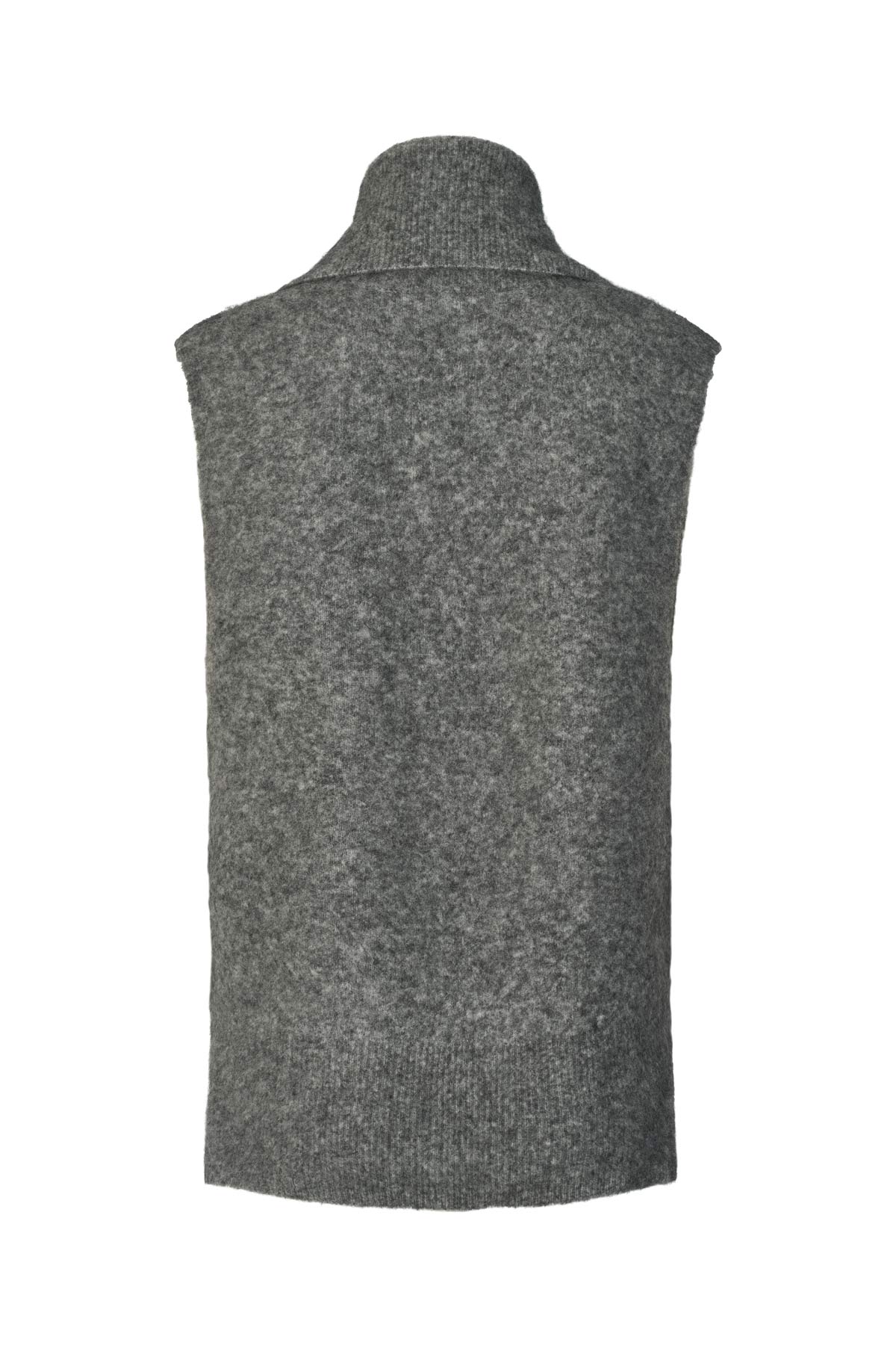 Soft knit vest - Biak I Grey melange