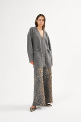 Leopard print wide leg pants - Inja I Leopard