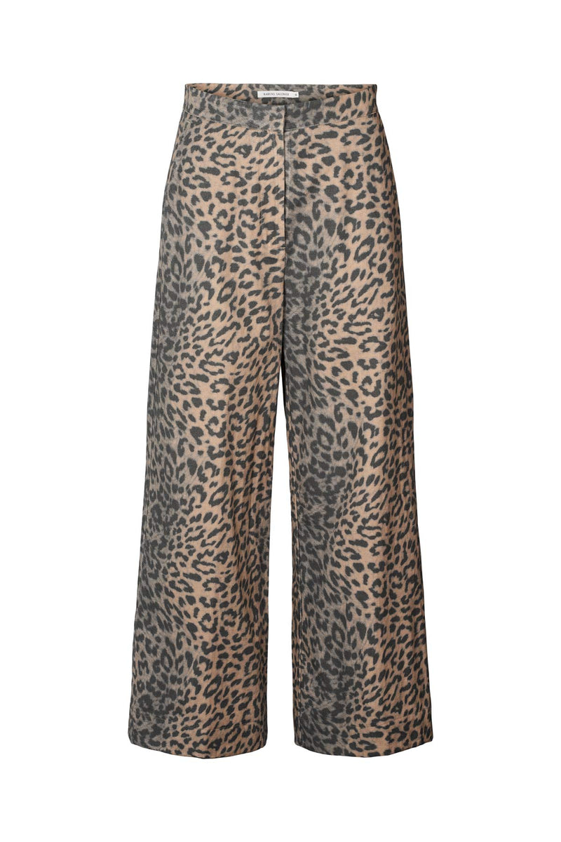 Leopard print wide leg pants - Inja I Leopard