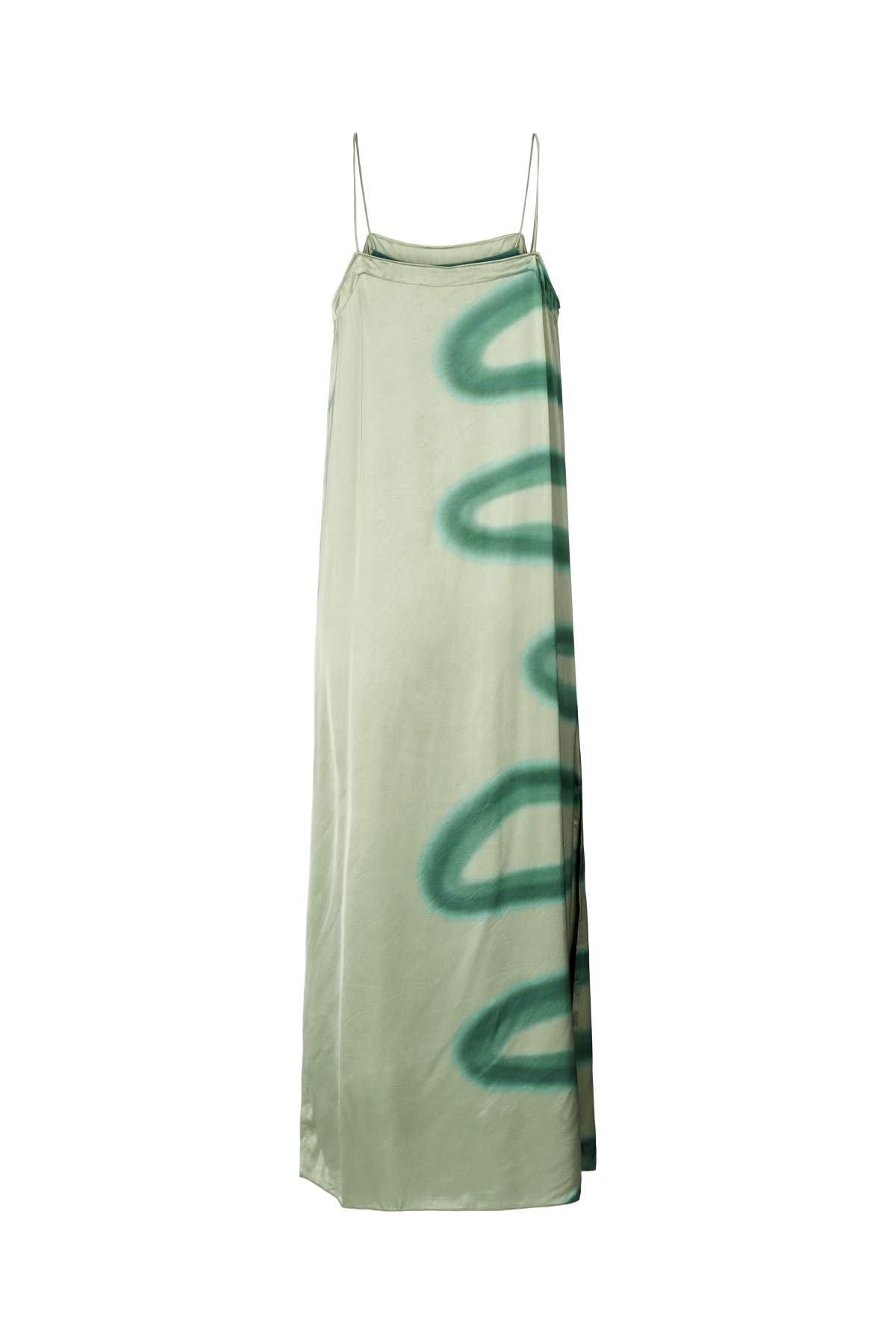 Fluid camisole dress - Laurette I Aloe vera combo
