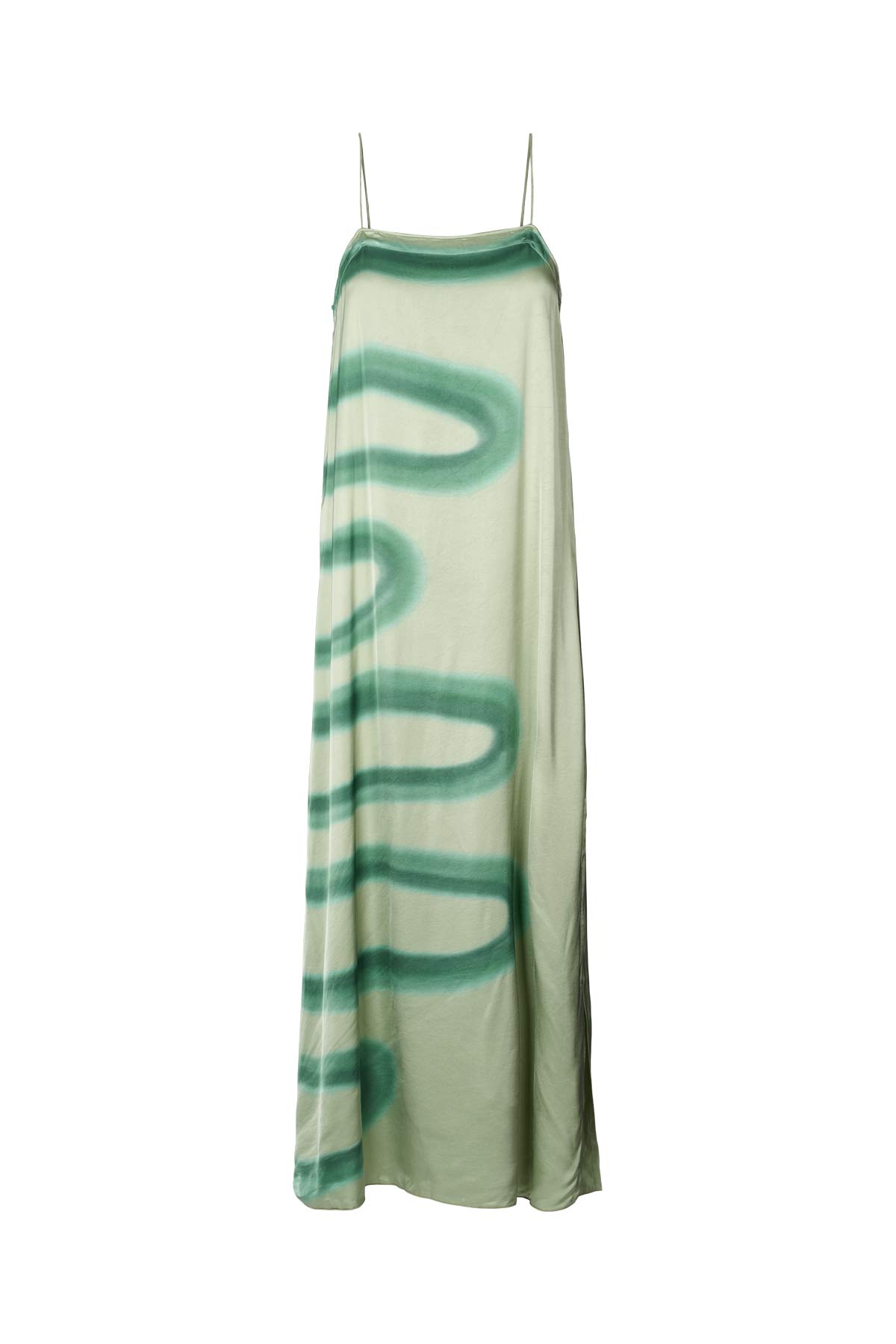 Fluid camisole dress - Laurette I Aloe vera combo