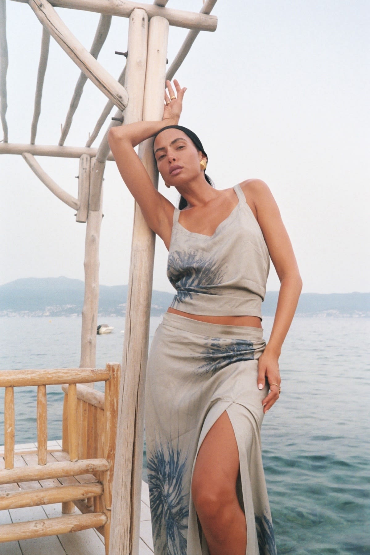 Cartwheel camisole top - Maisa I Seashell combo