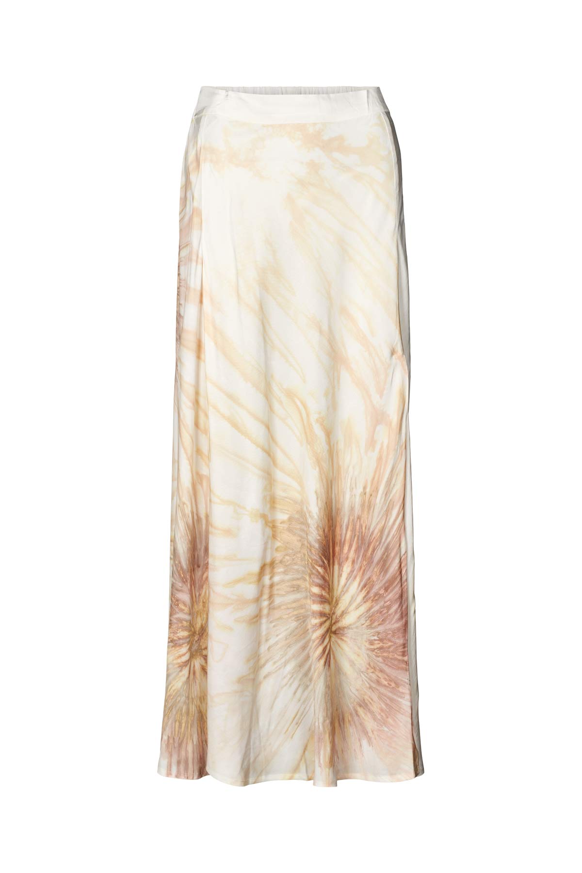 Cartwheel long A-line skirt - Willis I Seashell combo