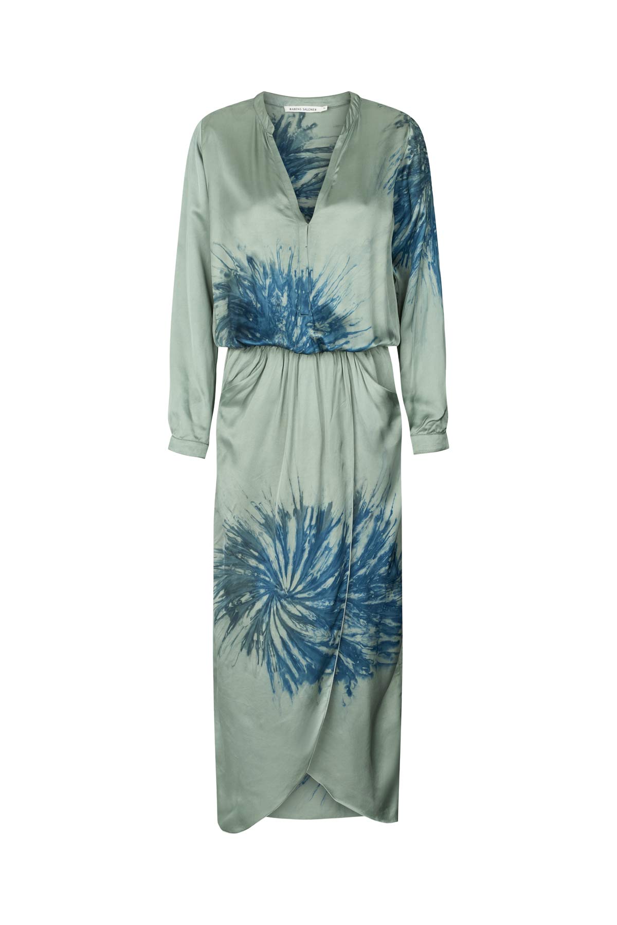 Cartwheel wrap over dress - Vera I Ocean combo