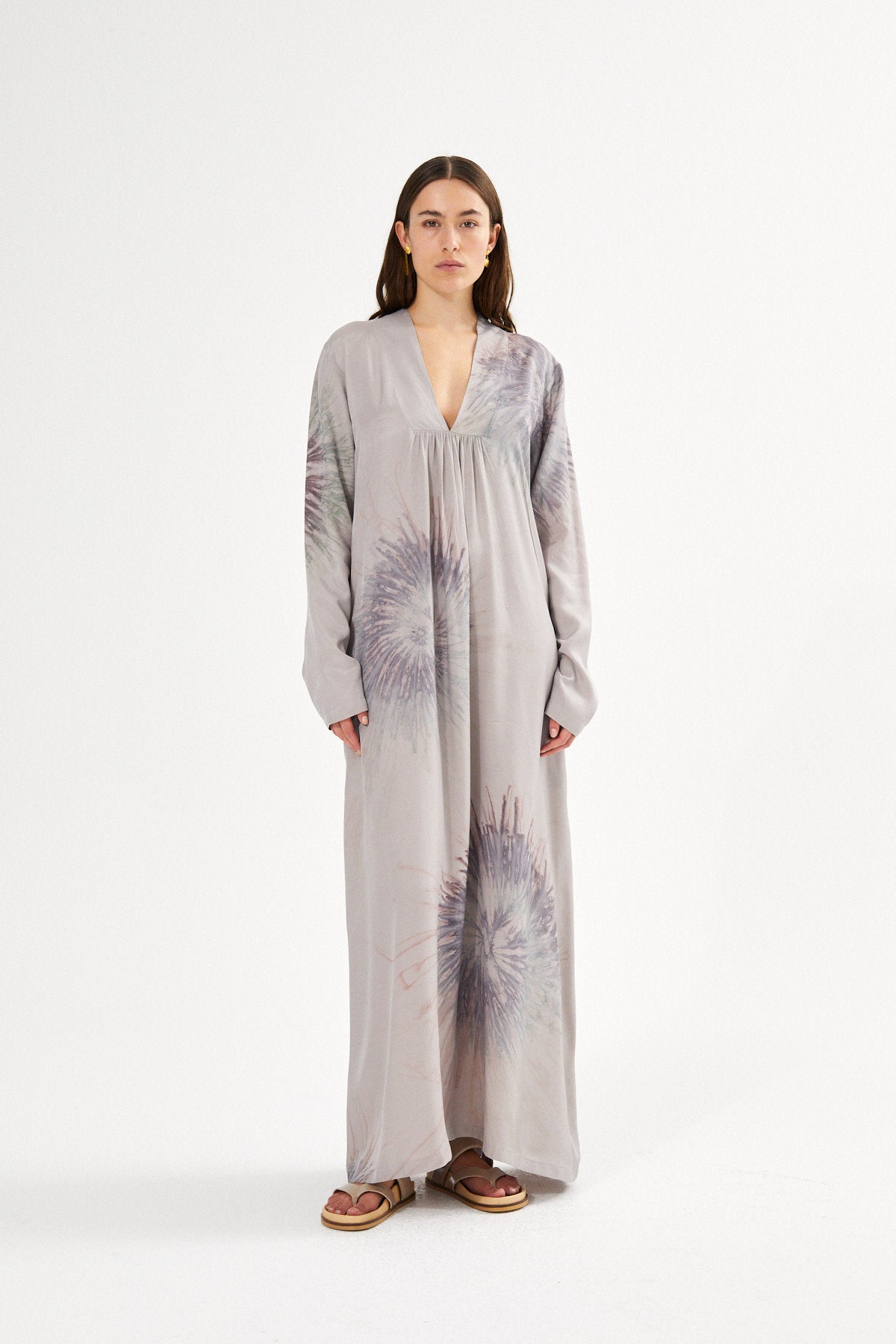Cartwheel kaftan - Maize I Ocean combo