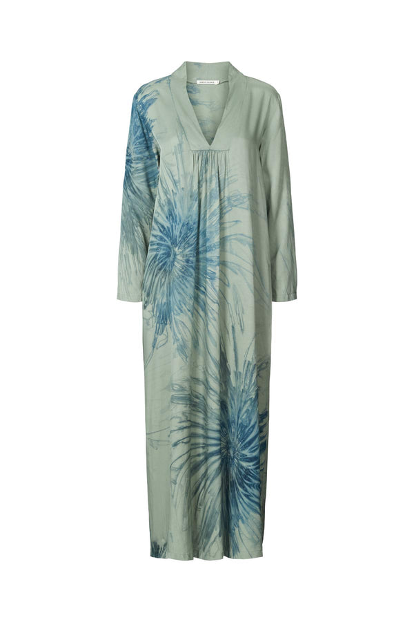 Cartwheel kaftan - Maize I Ocean combo