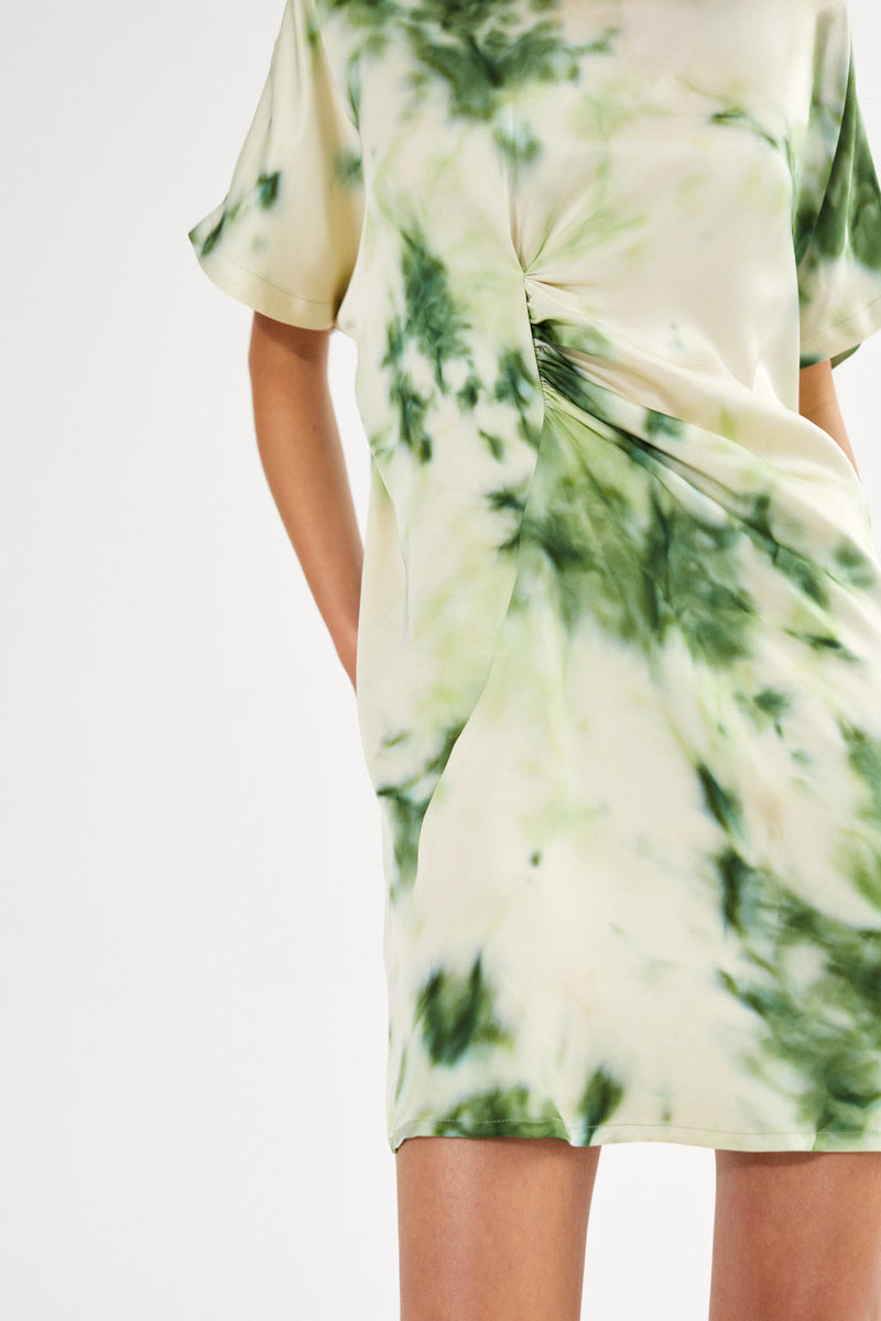 Fusion draped pick up dress - Inaz I Emerald combo
