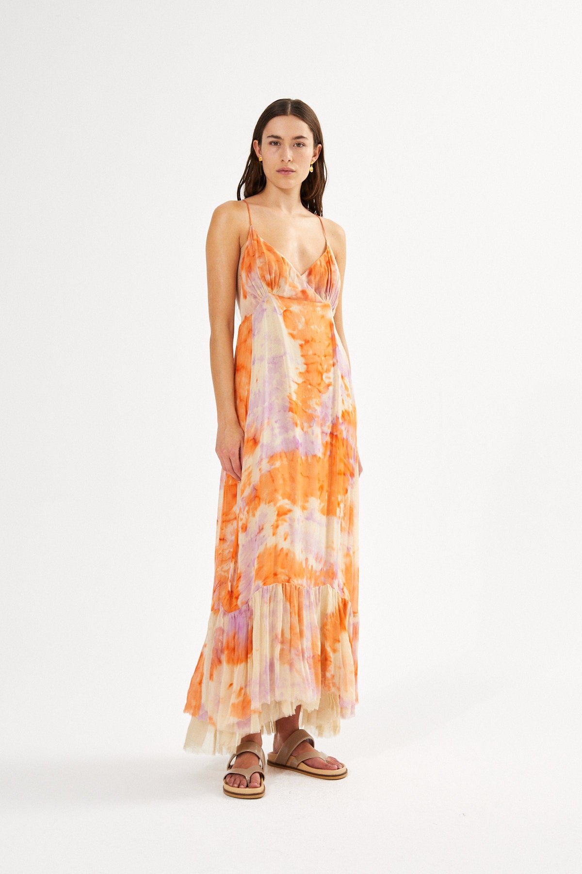 Fusion string dress - Farida I Ametrine combo