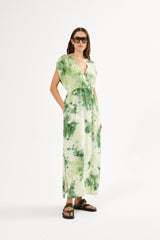 Fusion elastic waist dress - Indi I Lemon combo