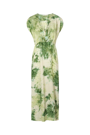 Fusion elastic waist dress - Indi I Emerald combo