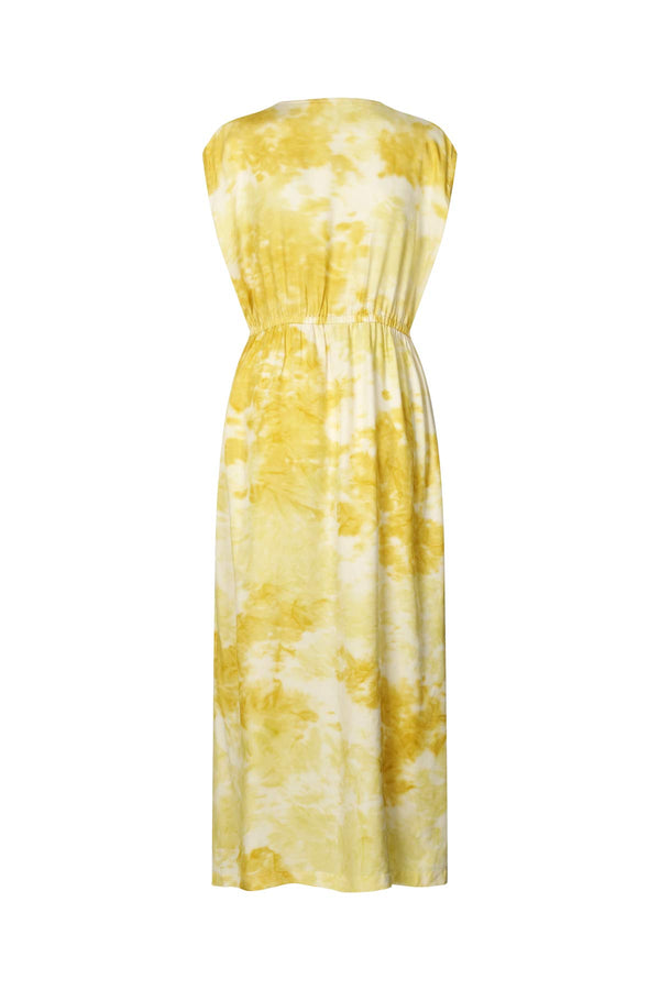 Fusion elastic waist dress - Indi I Lemon combo