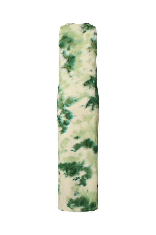 Fusion long tank dress - Niara I Emerald combo