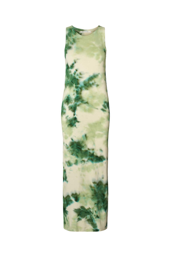 Fusion long tank dress - Niara I Emerald combo