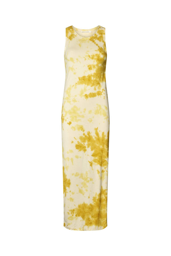 Fusion long tank dress - Niara I Lemon combo