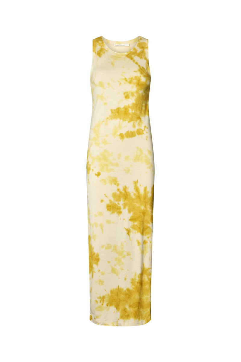 Fusion long tank dress - Niara I Lemon combo