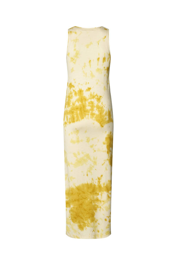 Fusion long tank dress - Niara I Lemon combo