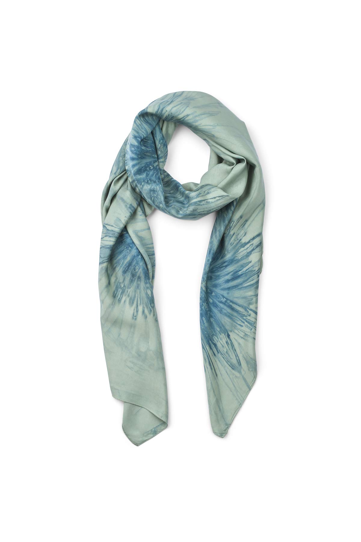 Cartwheel large scarff - Merete I Ocean combo