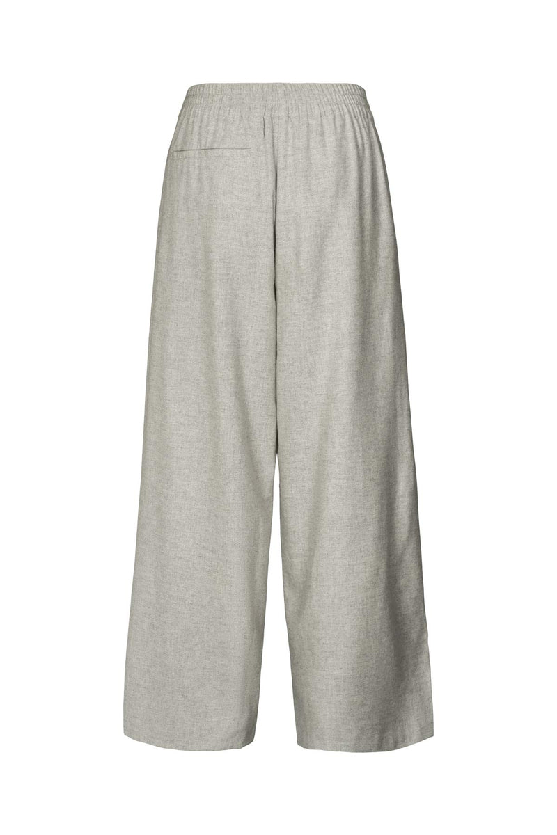 Everdeen - Drapy tailoring relaxed pants I Grey melange