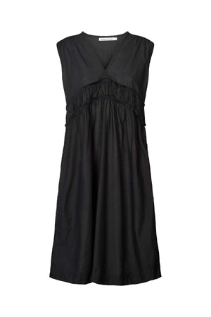 Hyben - Cotton short dress I Black