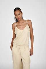 Glæde - Cluster jacquard camisole top I Black