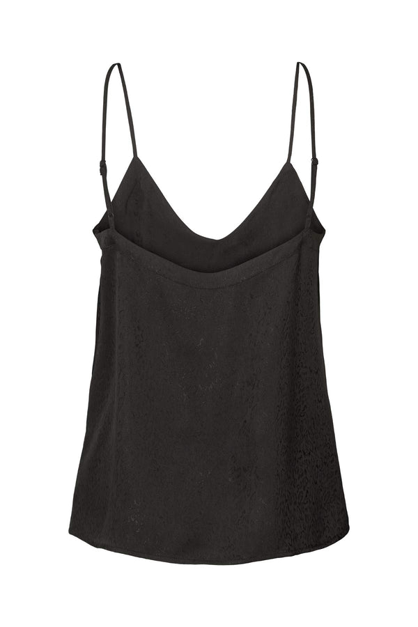 Glæde - Cluster jacquard camisole top I Black