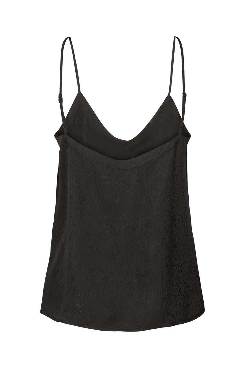 Glæde - Cluster jacquard camisole top I Black
