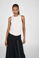 Johnny - Pima jersey tank top I Chalk