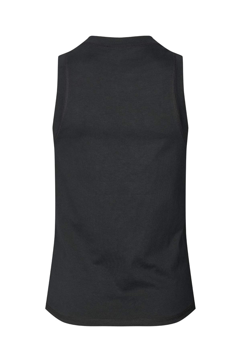 Johnny - Pima jersey tank top I Pirate black