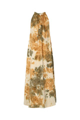 Hope - Abstract halter dress I Forest combo