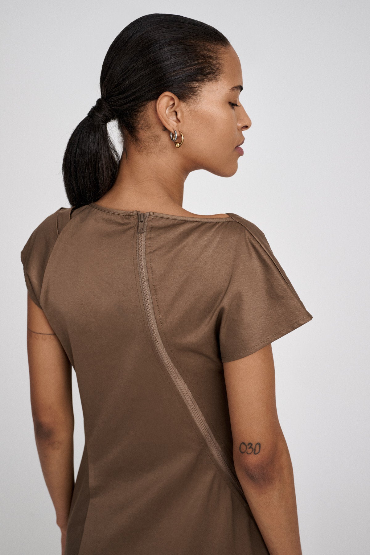 Cenobia - Cotton fusion dress I Pirate black