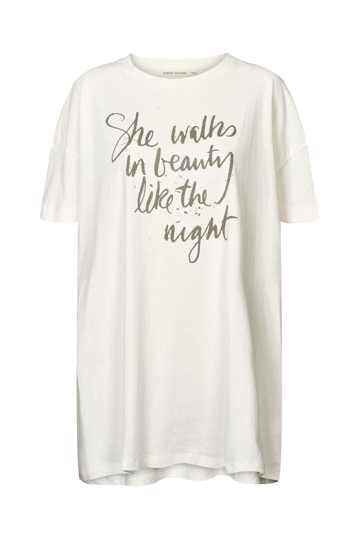 Dee - Poet oversize t-shirt I Chalk