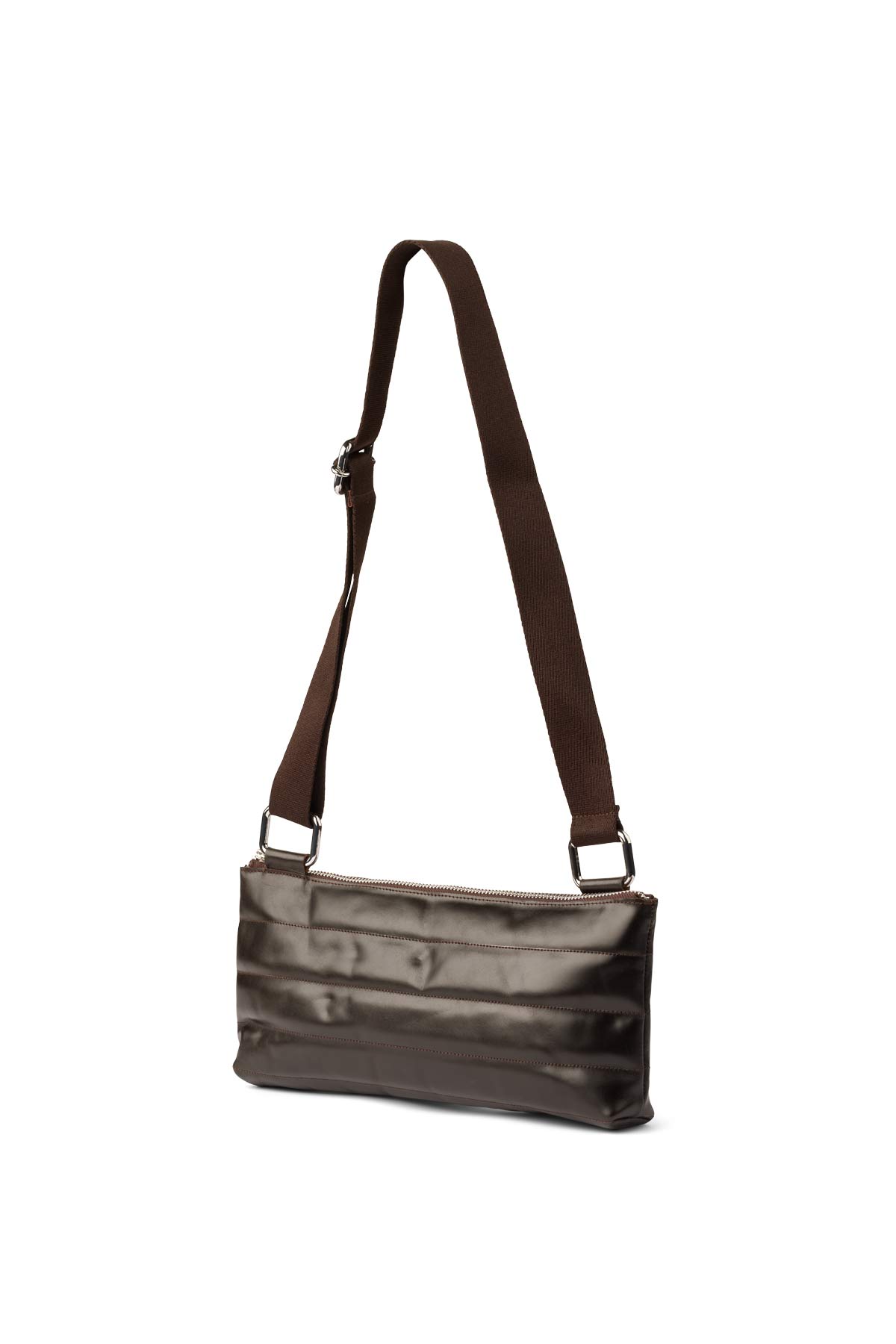 Geso - Leather cross body bag I Coffee
