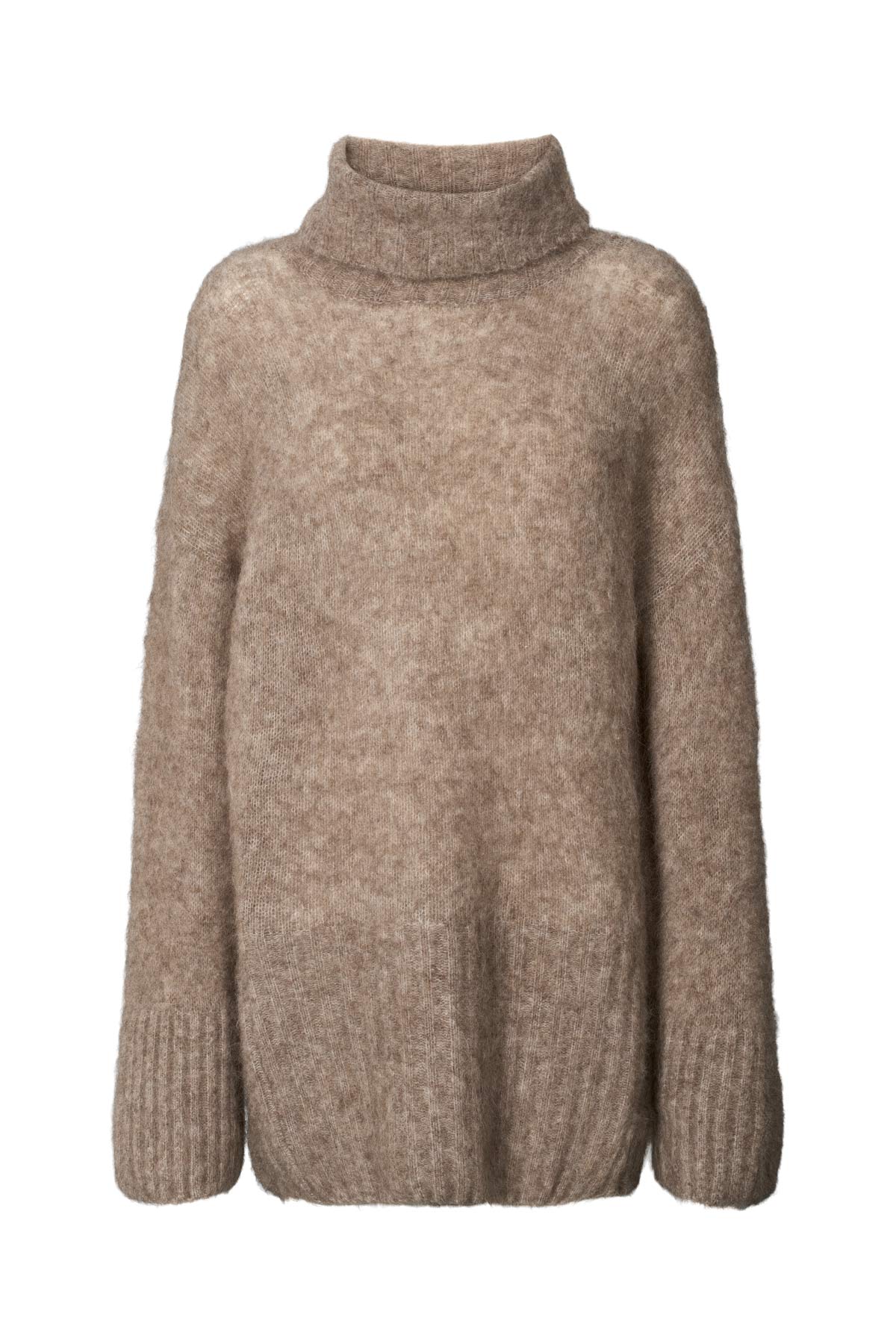 Benina - Superlight long sweater I Mushroom