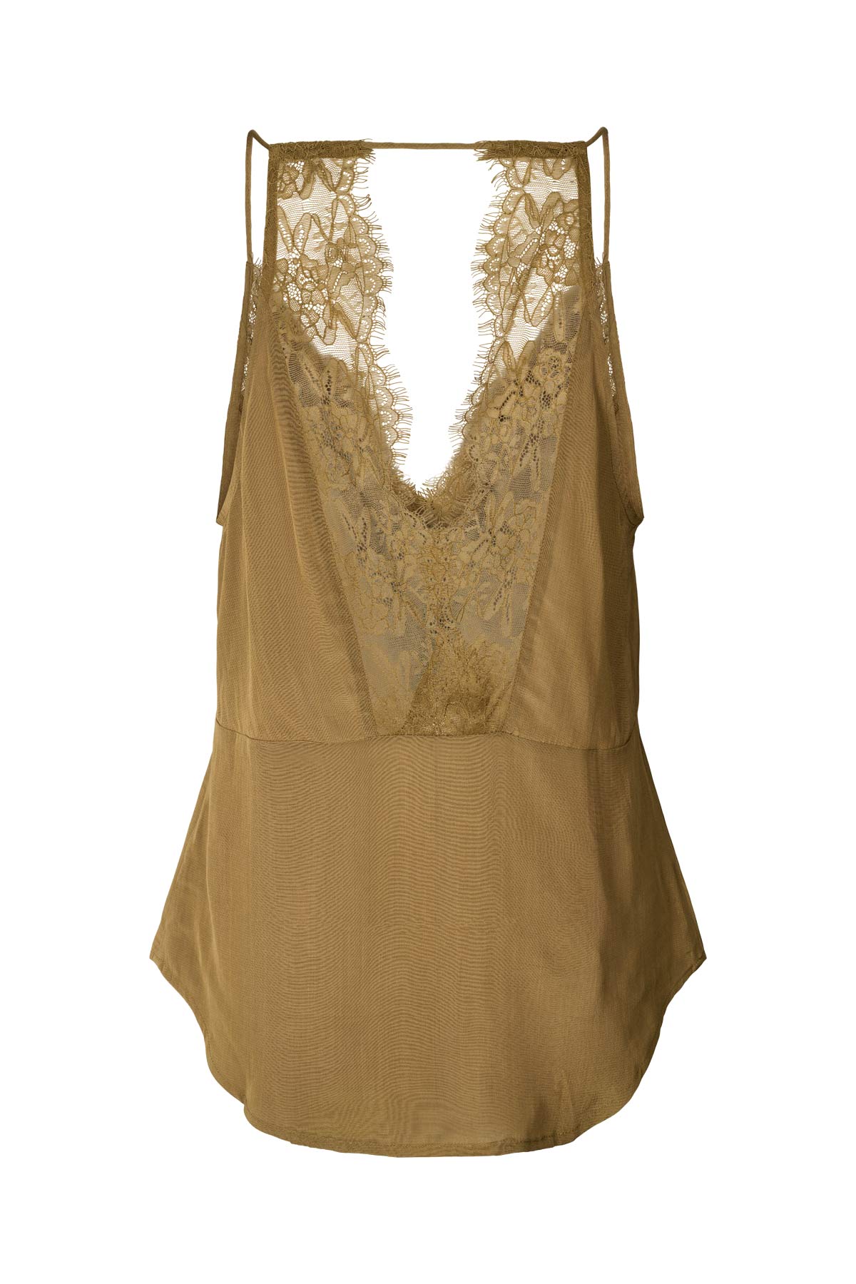 Jodie - Sheer lace camisole I Hazelnut