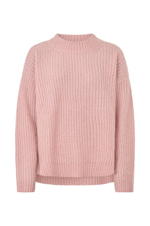Hifa - Open knit cosy sweater I Pale pink