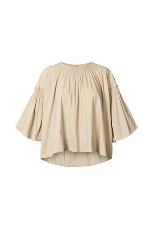 Efil - Papery frill sleeve top I Sidiment
