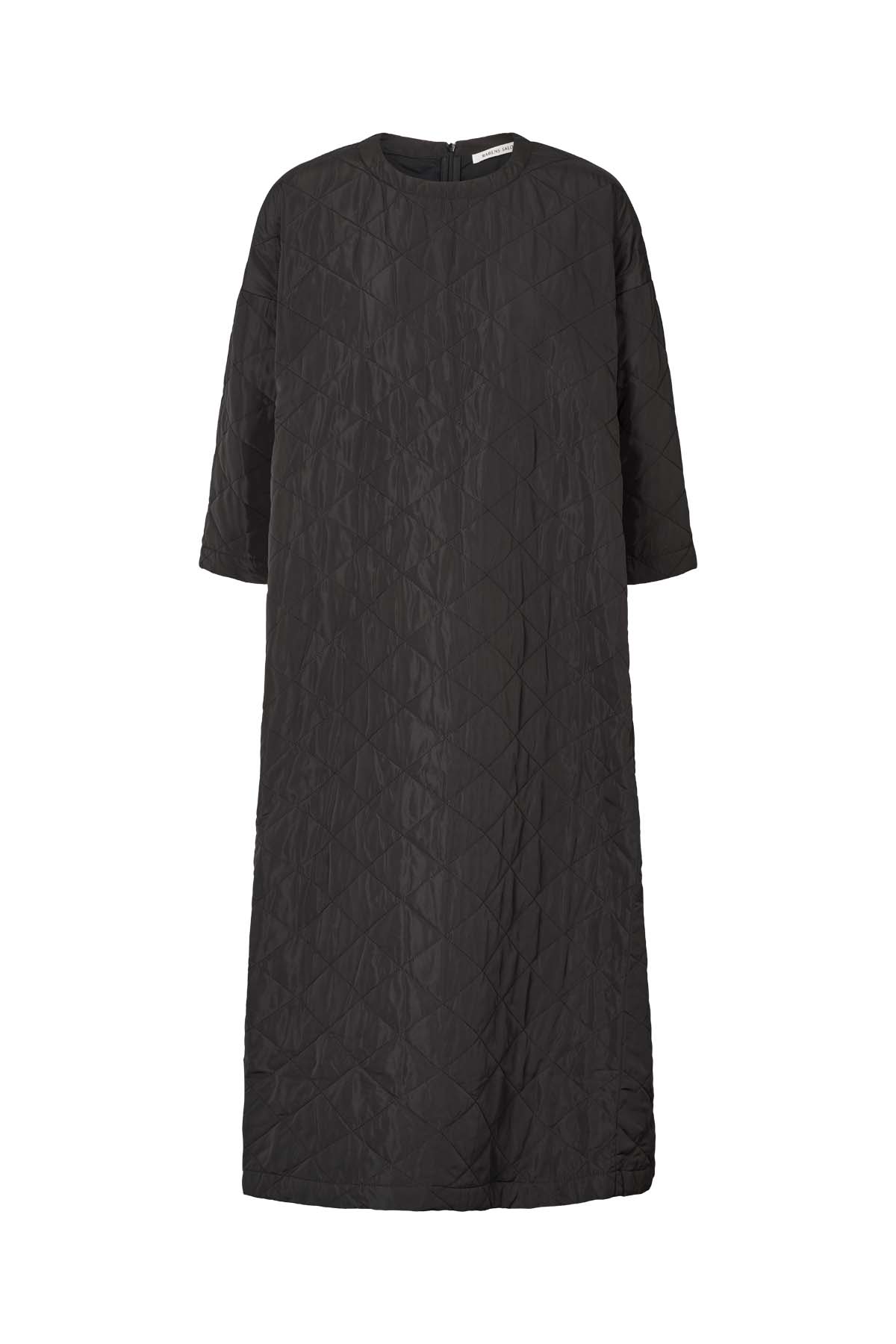 Pamala - Tech quilt dress I Black