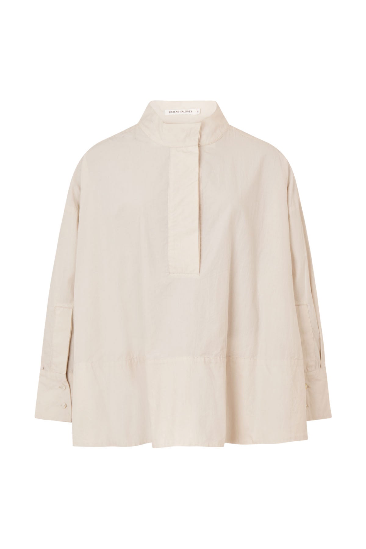 Smea - Poplin flared shirt I Clay